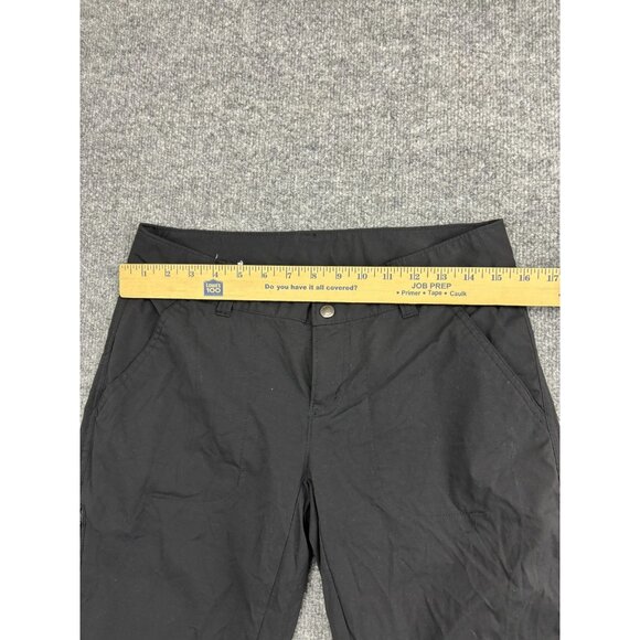 Columbia Capri Pants Womens 8 Black Lightweight Hiking Zip Pocket Drawcord Trail - Picture 3 of 8